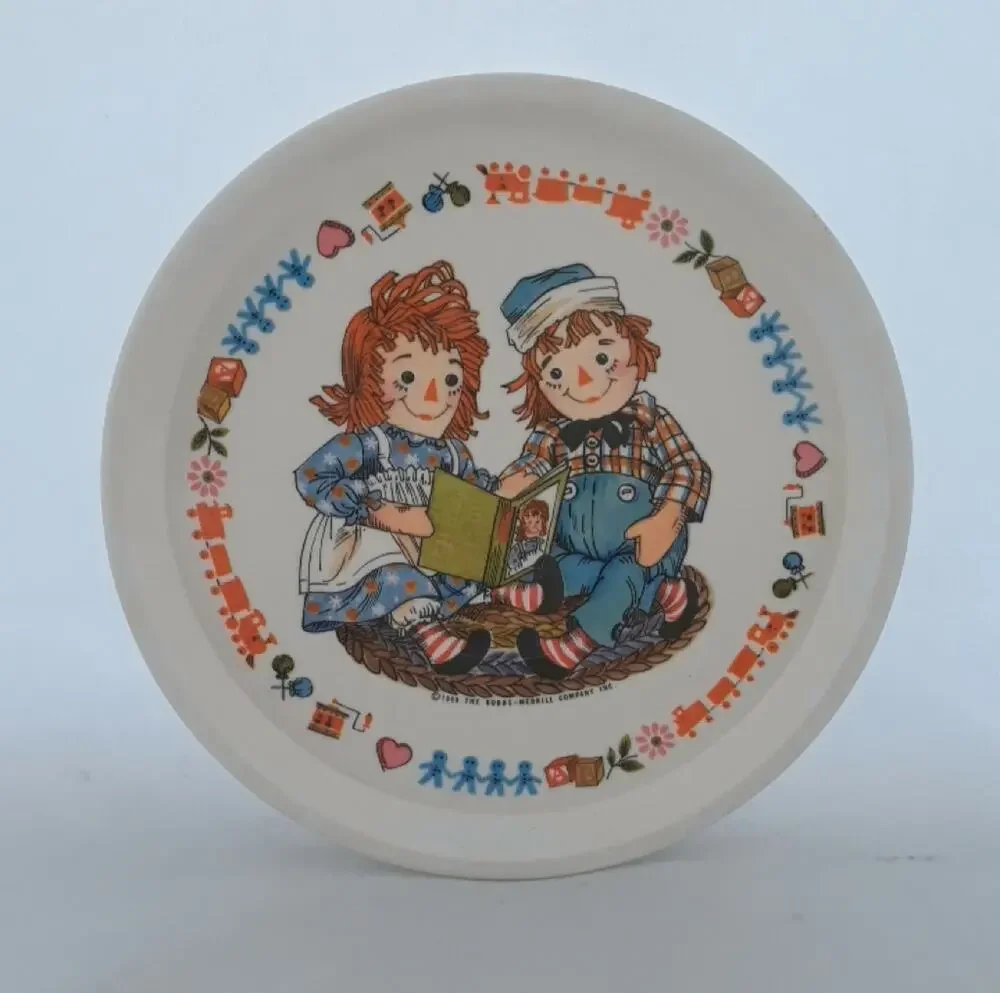 Vintage Raggedy Ann & Andy Dinner Plate